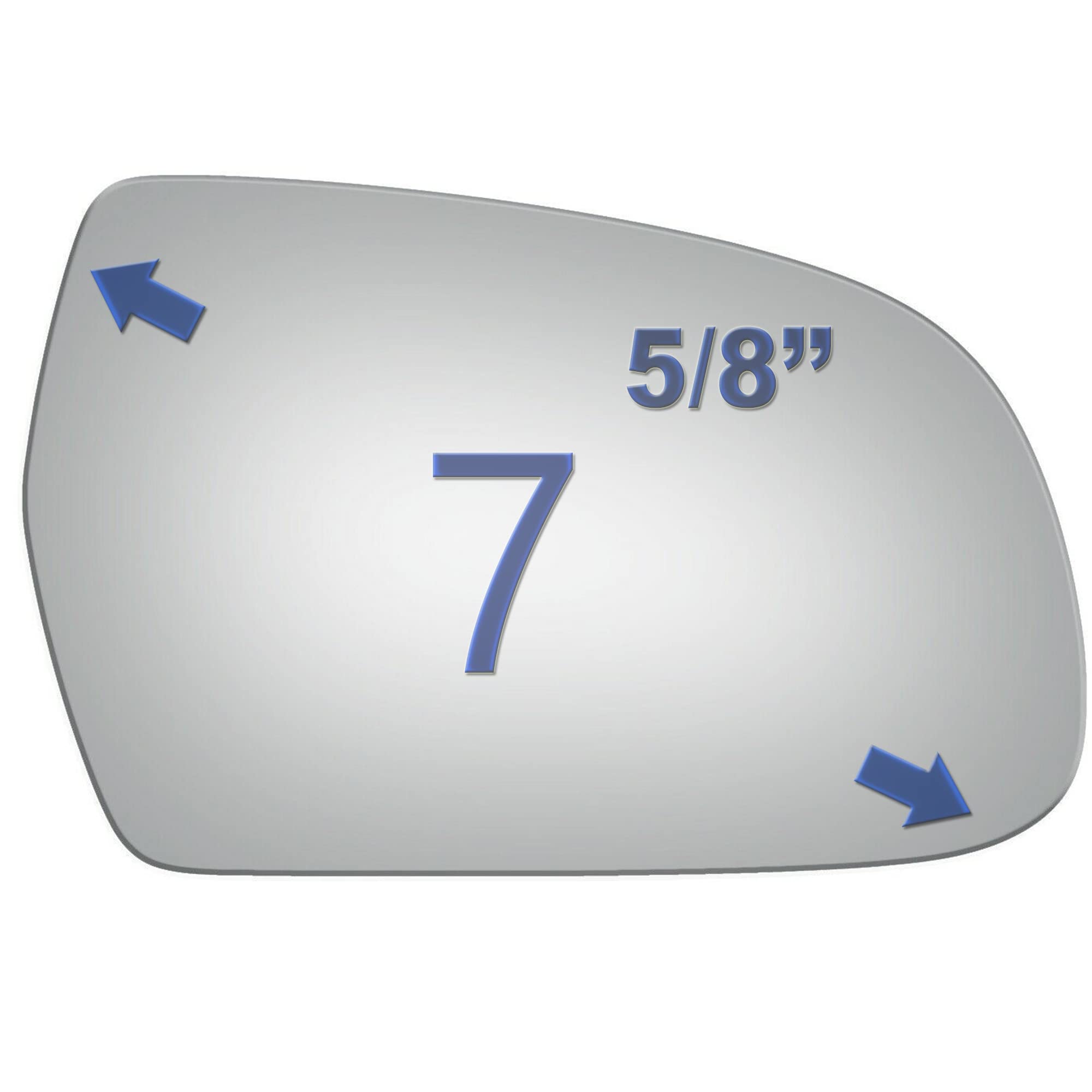 Jzsuper Side Mirror Glass Fit For Audi A3 A4 A5 Quattro, Rs5 S4 S5 Passenger Right Side Rh Convex, Including Adhesive (2010-2017)