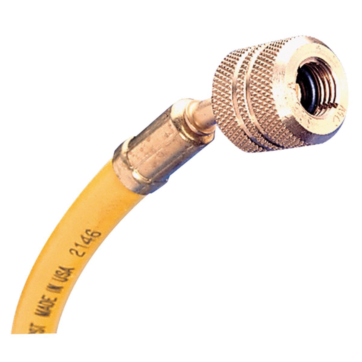 Mastercool 45962 96&quot; R-12 Yellow Hose with Auto Shut-Off Fittings