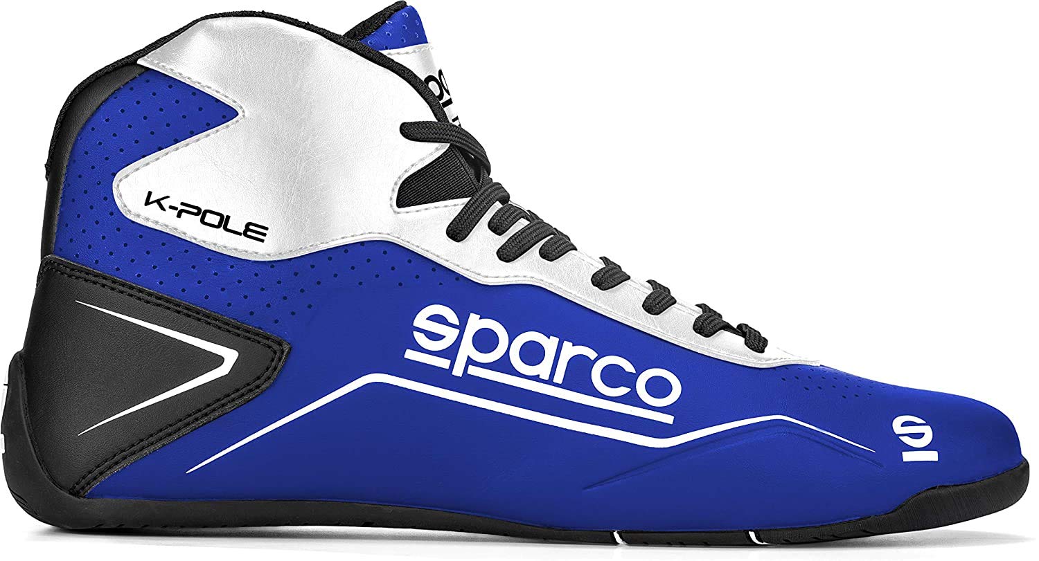 Sparco Unisex'S Modern Kart Shoes K-Pole Size Blue, 47 Eu