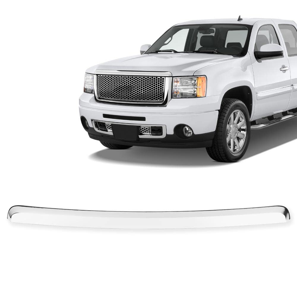Pit66 Hood Molding Trim Moulding, Compatible With 2007-2013 Gmc Sierra 1500/2007-2010 Sierra 2500 Hd 3500 Hd, Gm1235109 10385156 Hood Panel Molding