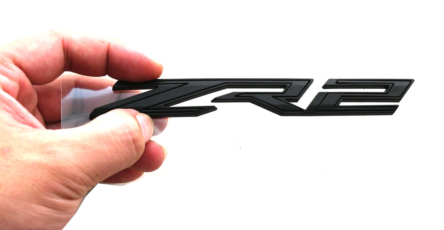 1pc Rear Tailgate ZR2 Emblem Sticker 3D Badge Replacement for 2019+ Colorado (Matte Black)