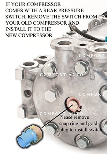 Comfort Auto A/C comp pump with clutch 1 year warranty compatible with:1999 1998 1997 1996 Chevrolet K1500 K2500 K3500 Silverado Suburban Cheyenne