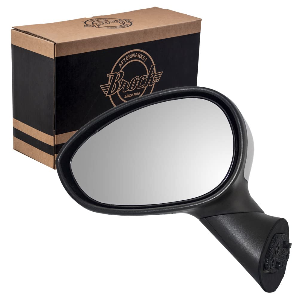 Replacement Driver Power Side View Mirror Heated Blind Spot Glass With Chrome Cover Compatible With 2012-2014 500 68073123Ab 681