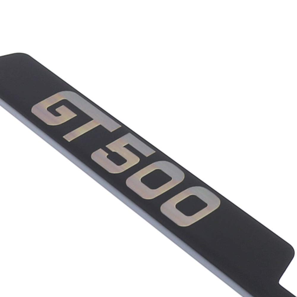 Au-Tomotive Gold, Inc. Officially Licensed Laser Etched Black Cut-Out License Frame For Ford Mustang Gt500