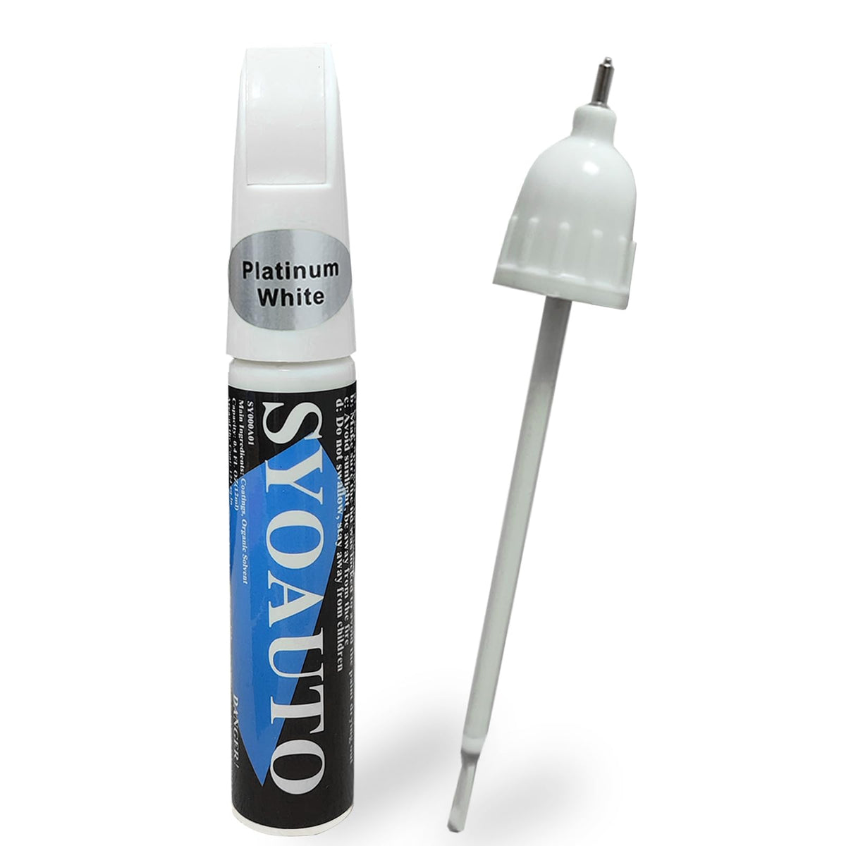 Syoauto Platinum White Pearl Touch Up Paint Fit For Honda Cars Auto Touch Up Paint Scratch Repair Pen Brush And Tip 2 In 1 Plati