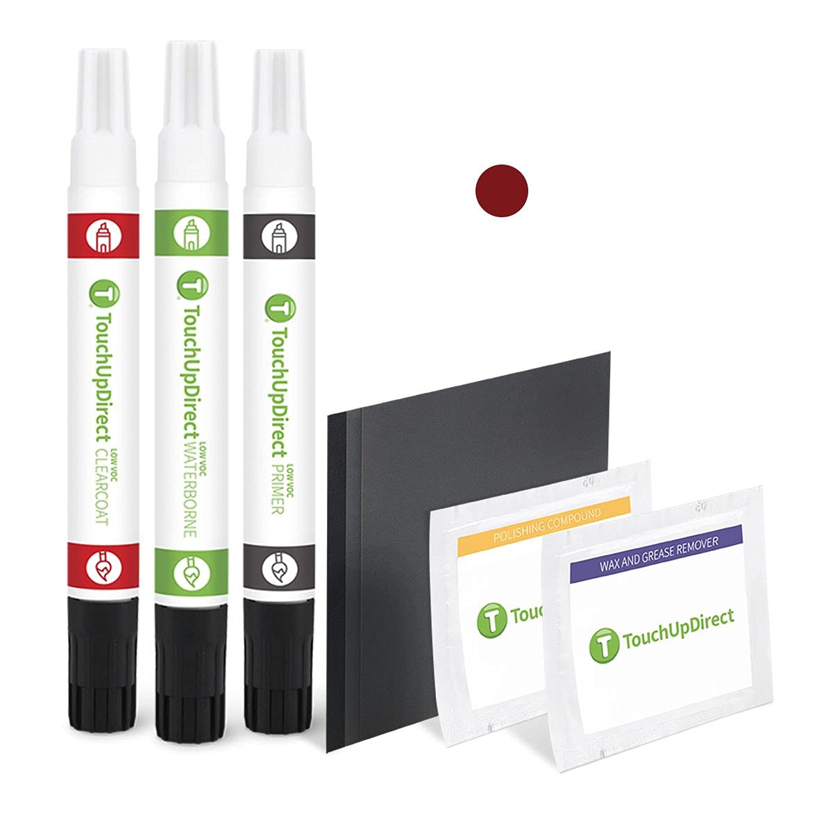 Touchupdirect 334 Cardinal/Hyacinth Red Metallic Compatible With Mercedes-Benz Exact Match Touch Up Paint Combo - Platinum Kit