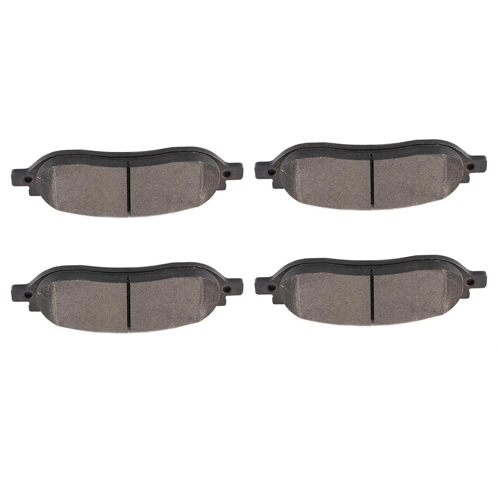 SCITOO Disc Brake Pads Kits D1068-7973 Semi Metallic Rear Brake Pads Set Fit For Ford For F-250 Super Duty 2005-2007,For Ford Fo
