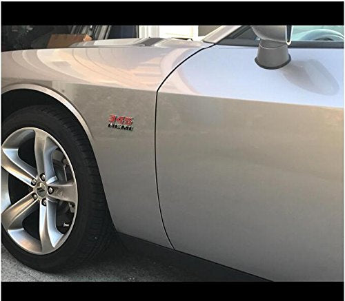 Yoaoo 2Pack Black 345 Emblems Badge Decal 3D Logo Nameplate Compatible With 300C Red