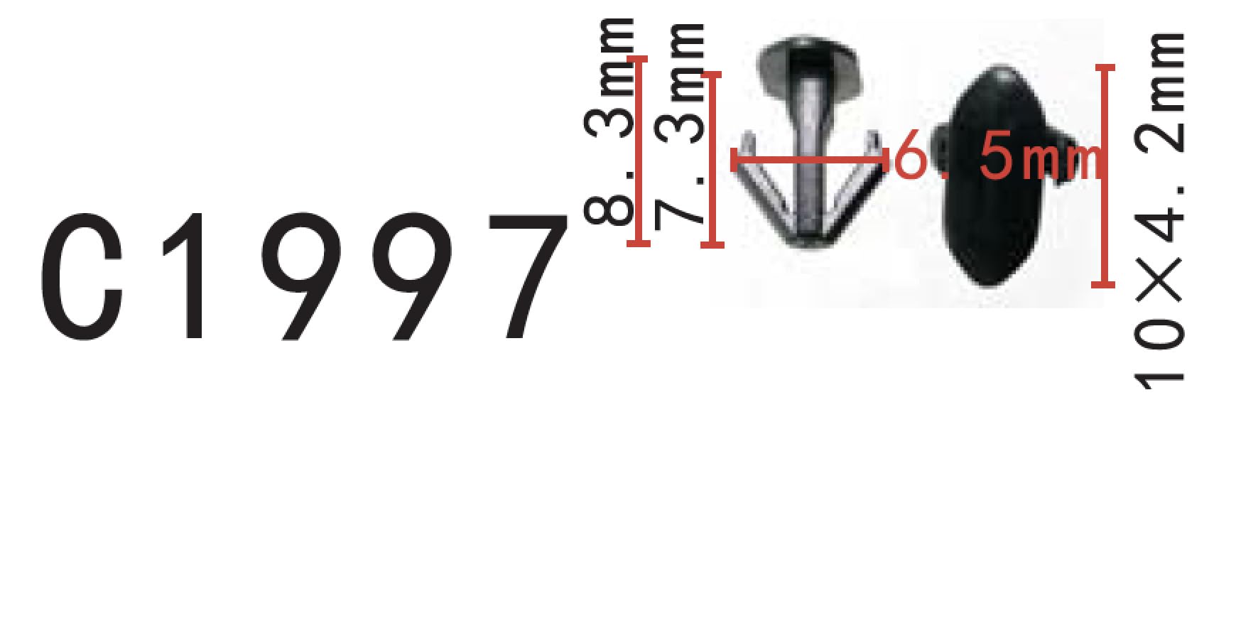 Autobahn88 Retainer Clip For Trunk,Door Weatherstrip, Compatible With Honda, Nissan (Oem: 90651T2M003, 808501Ka0C) (Pack Of 20)