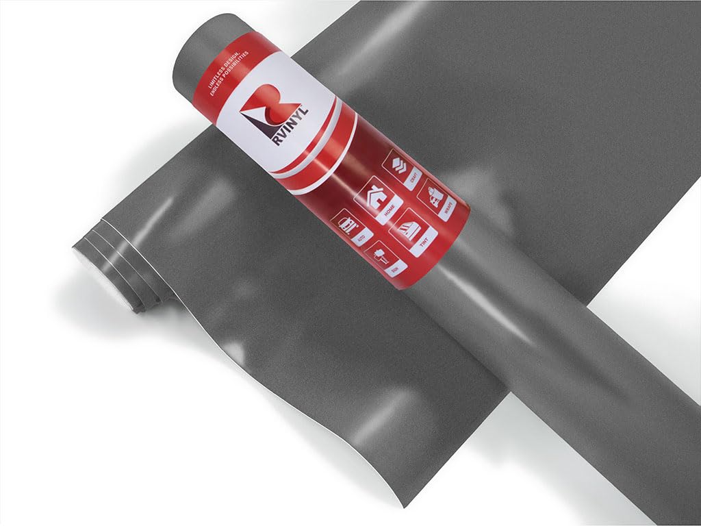 3M 2080 Series S261 Satin Dark Gray - 5Ft X 7Ft - 35Sq Ft - Dual Cast Car Wrap Vinyl Film And Controltac Air Release Adhesives -