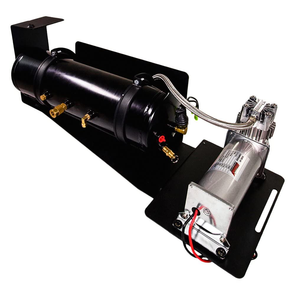 Complete Bolt-On Jeep Jt Heavy Duty 150 Psi Onboard Air System W/Skid Plate, Tire Inflator & Gauge