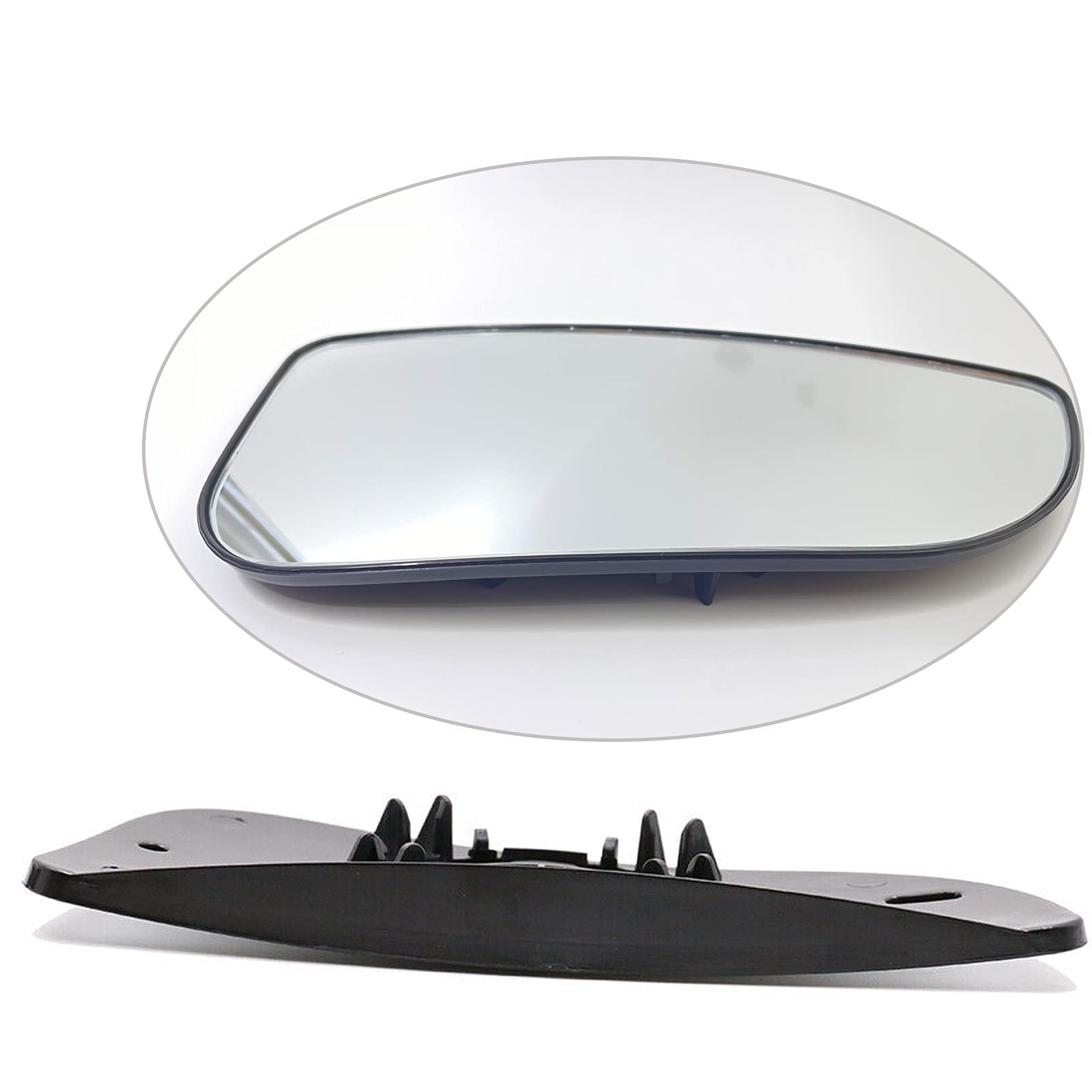 Papegia Ram Passenger Side Lower Mirror Glass - 2009-2020 Dodge Ram 1500 2500 3500 4500 5500, Convex, with Bracket,