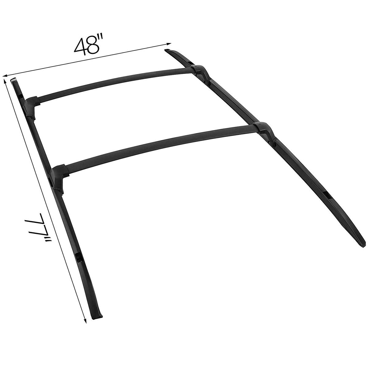 ANTS PART Roof Rack Cross Bars & Side Rail Kit for Honda CRV 2017-2022, Durable Aluminum, Black, Complete Set for Kayaks & Bikes