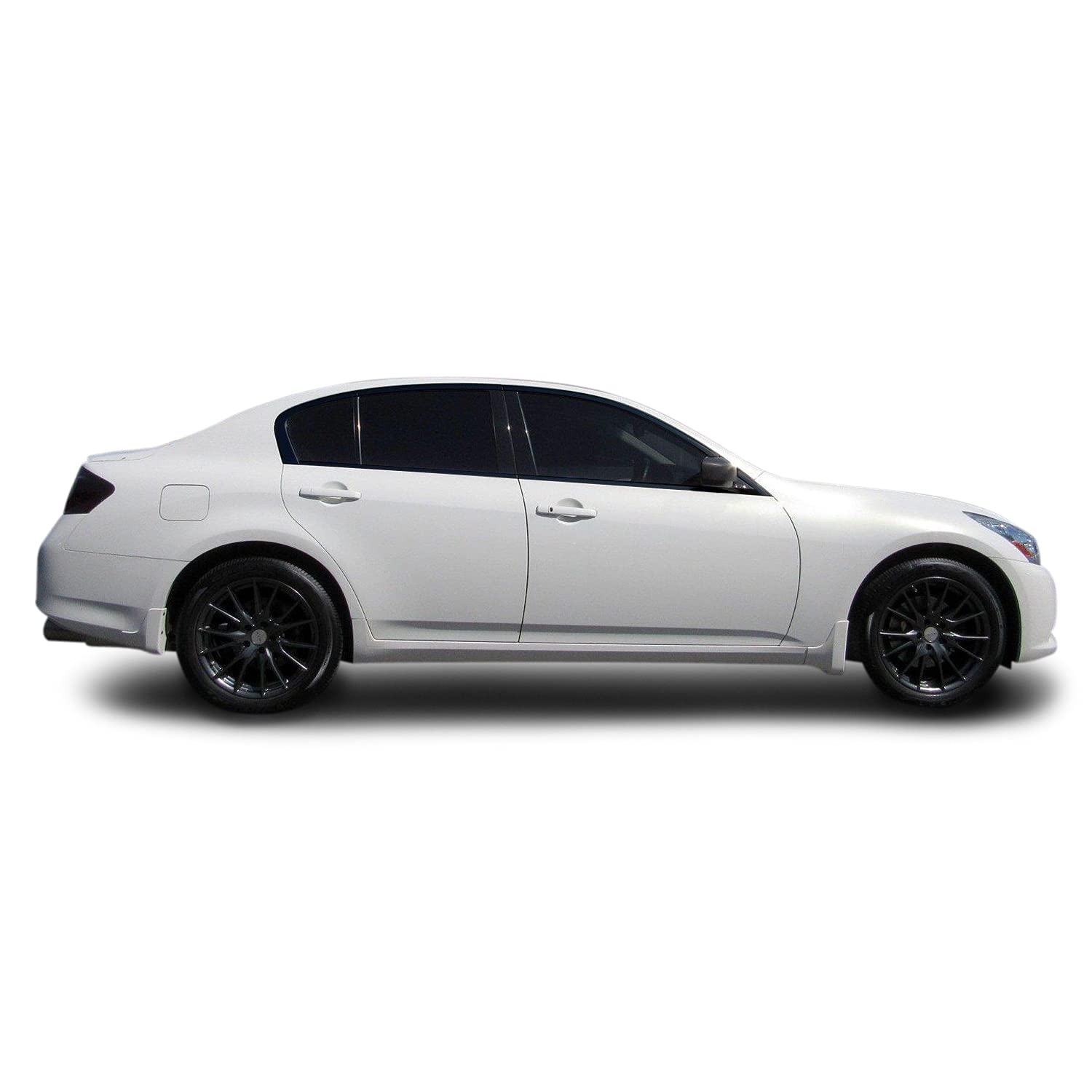 Slickmod Chrome Delete Blackout Vinyl Overlay For 2007-2015 Infiniti G35 G37 Q40 Sedan Window Trim (Gloss Black)