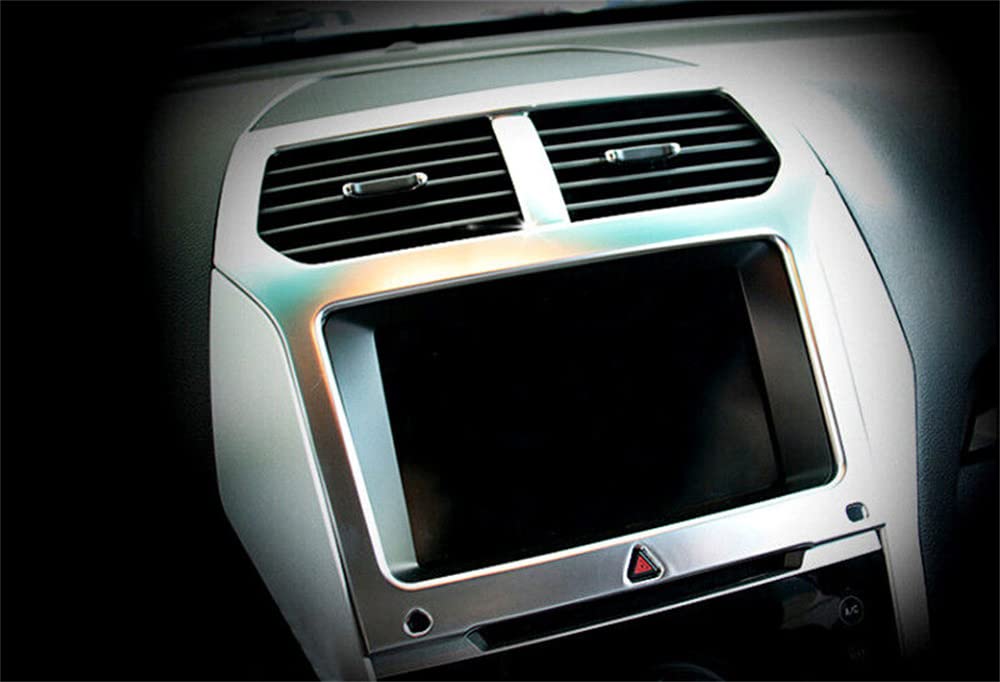 L2R For Ford Explorer 2011 2012 2013 2014 2015 Car Interior Accessories Dashboard Console Navigation Cover Frame Trim Abs Matte 1Pc