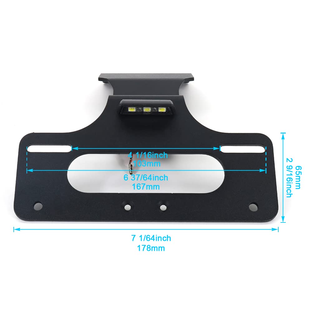 Xitomer Fender Eliminator Fit for 2022 2023 2024 CRF300L/RALLY 2021, Tail Tidy Fit for CRF300L RALLY 2021-2024 License Plate Hol