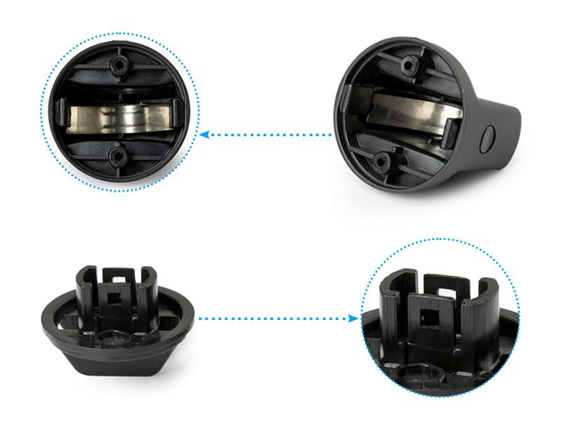 FANHAY Keyless Ignition Knob Push Turn Key Start Switch Knob Cap & Insert for 2007-2013 Mitsubishi Outlander 2008-2017 Lancer 44