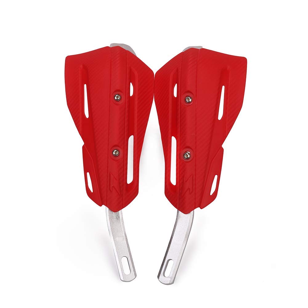 Jfg Racing Dirt Bike Handguards,Motorcycle 7/8'' And 1 1/8'' Hand Guards Aluminum Universal For Dirt Pit Bike Mx Motocross Supermoto Racing Atv Quad Kayo - Red