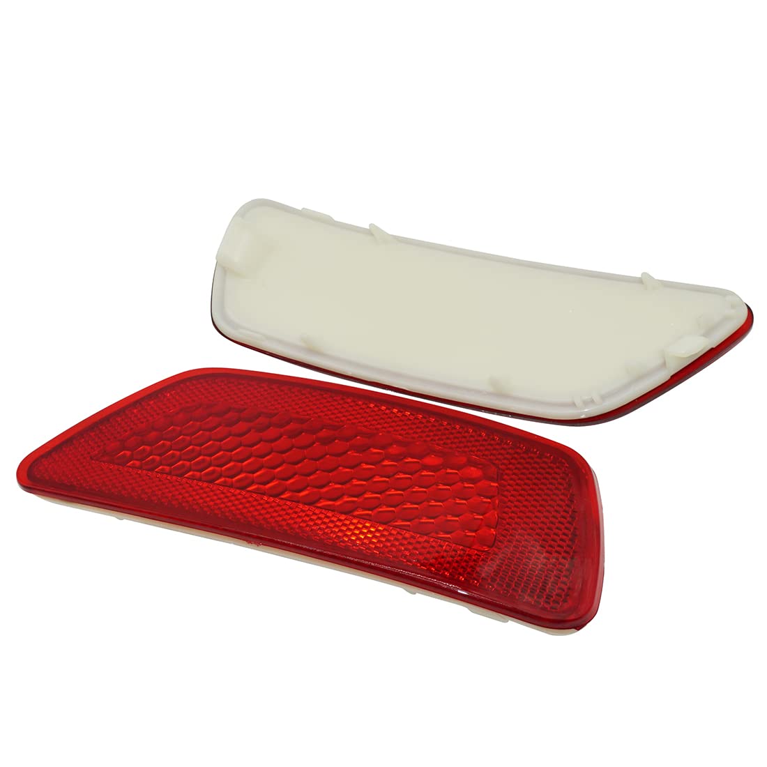 Rear Bumper Trim Reflector Lights (Red) Compatible With 2011-2021 Jeep Grand Cherokee Dodge Journey Replaces 57010720Ac (Right)