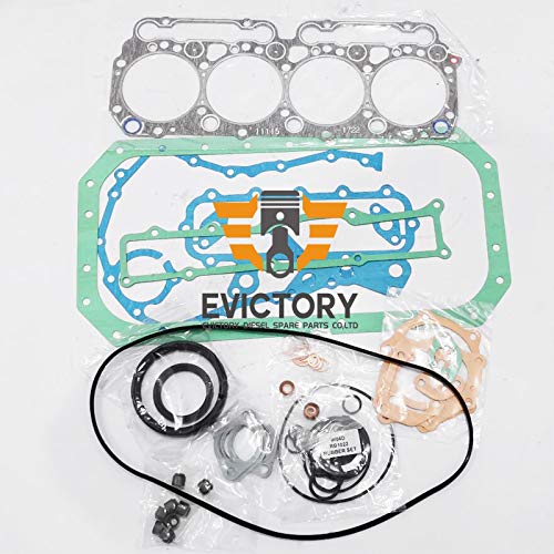 For Hino N04Ct N04C-T Rebuild Kit + Water Pump Piston Ring Cylinder Liner Gasket