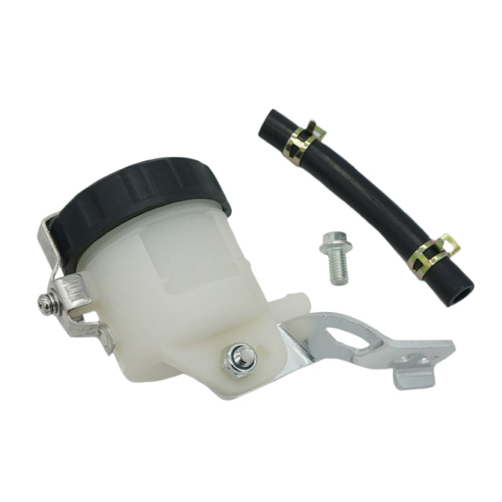 Motorcycle Front Brake Master Cylinder Brake Pump Tank Oil Cup Fluid Bottle Reservoir w/Bracket Aftermarket Part Compatible with