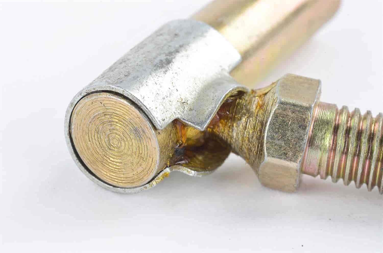 Jegs Carburetor Linkage Swivel Kit | Fits 1/4-28 Right Hand Thread | Spring Clip Locking Style Disconnect | Includes 2 Linkage Swivels, 2 Hex Nuts, And 2 Hex Flange Nuts