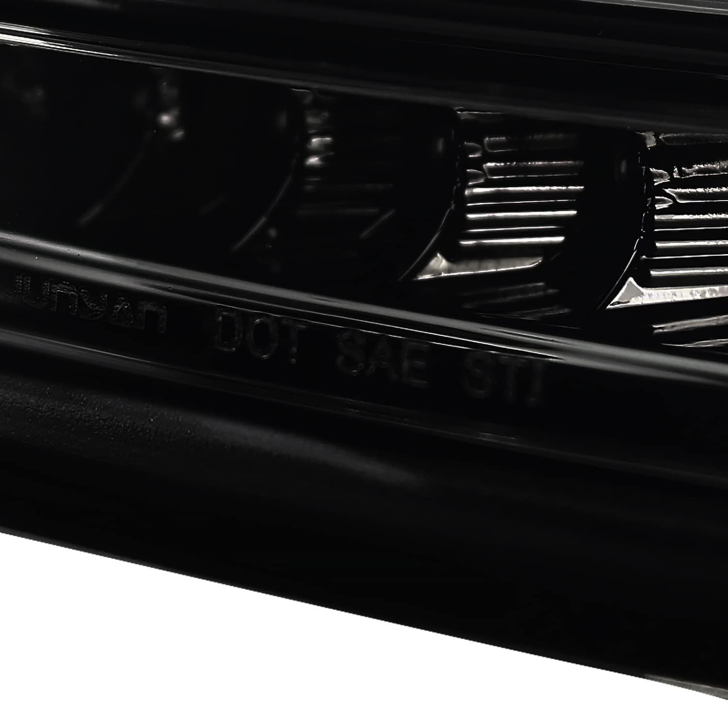 Spec-D Tuning Glossy Black LED Tail Lights Brake Lamps Compatible with 2015-2017 Volkswagen Golf GTI Models, Left + Right Pair A