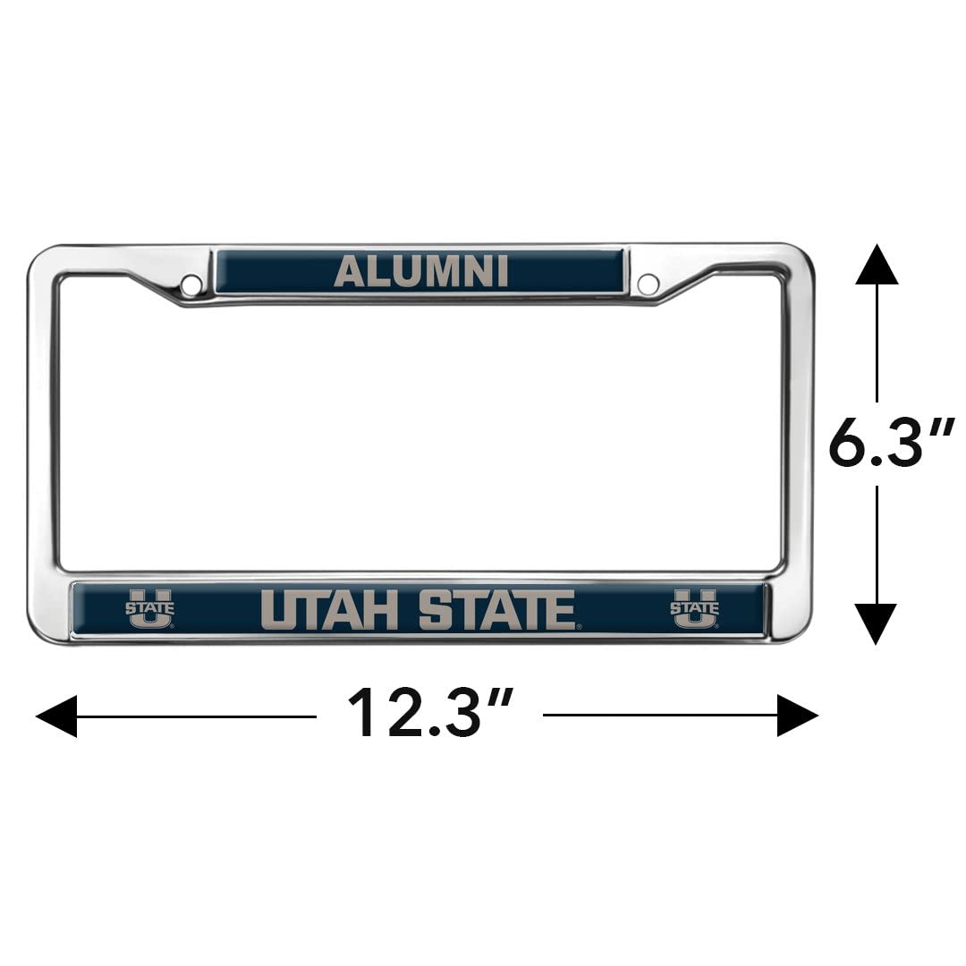 Utah State University Alumni Design Full Size Standard License Plate Metal Frame