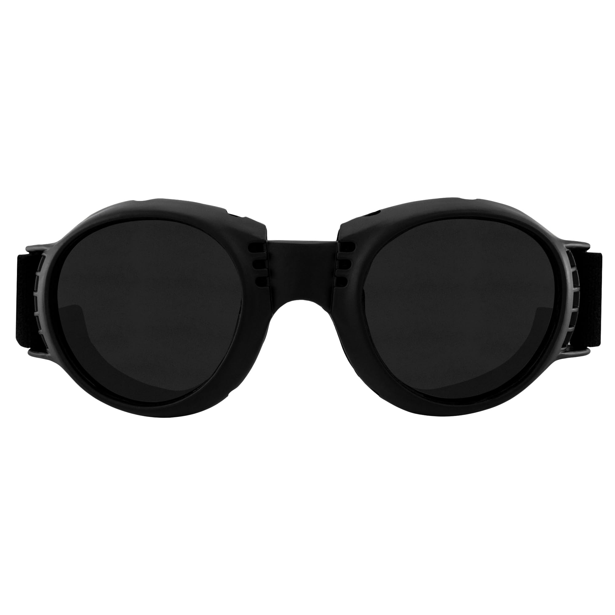 Global Vision Paragon Motorcycle Goggles For Men & Women (Black Frame/Super Dark Lens)