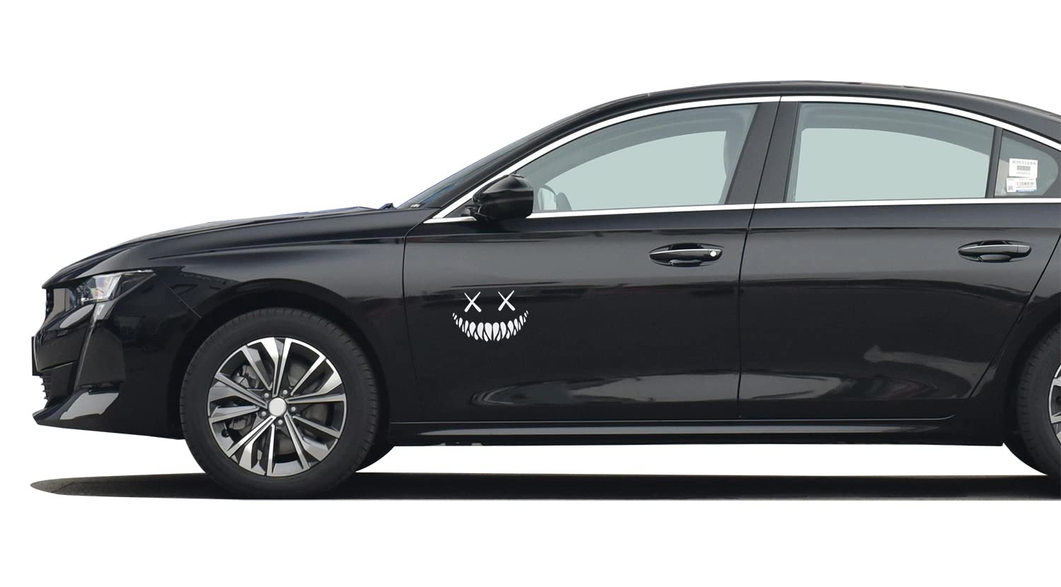 Reflective Smile Demon Car Sticker,Funny Cool Die Cut Waterproof Car Window Decal