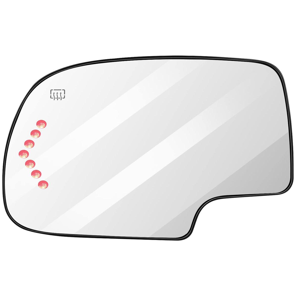 Scitoo Compatible Fit For Set Exterior Mirror Replacement Glasses Left+Right Lh Rh Side Power Heated Signal 2003-2007 Chevy Silv