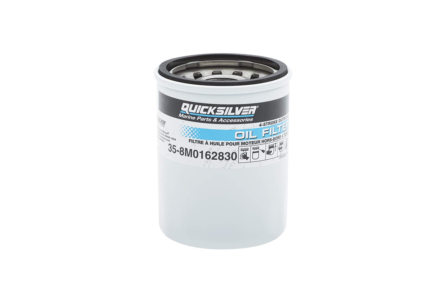 Quicksilver By Mercury Marine 8M0162830 Oil Filter For Mercury And Mariner 4-Stroke Outboards 25-115Hp