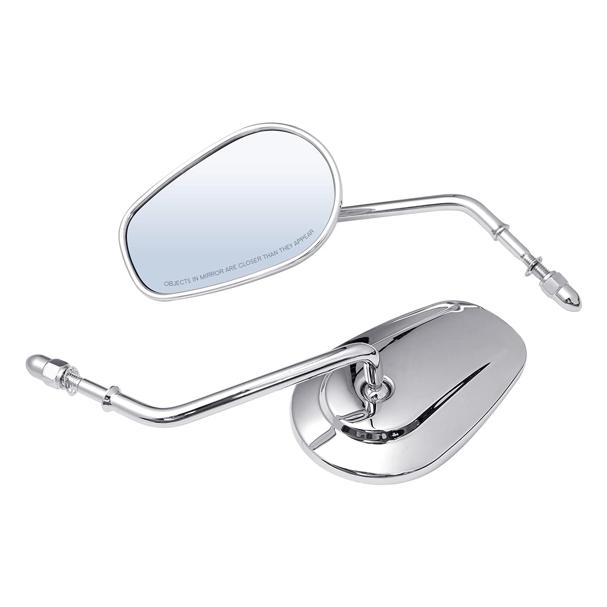 Slmoto Chrome Rearview Mirrors Fit For Harley Touring Flht Flhr Road King Flhtc Classic Sportster Xl 1200 883 Flstc Flstf