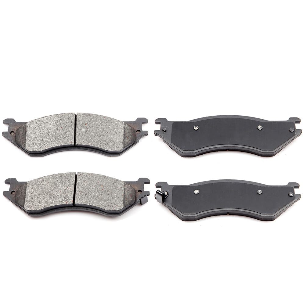 Cciyu D702 Rear Semi-Metallic Disc Brake Pads Kit For Dodge B1500 Durango Ram 1500 Ram 1500 Van For Ford Expedition For F-150 Fo