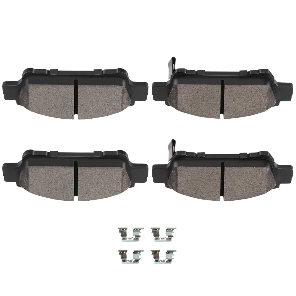 Scitoo Ceramic Brake Pads, 4Pcs Rear Brake Pads Brakes Kits Fit For 2004-2010 For Toyota Sienna
