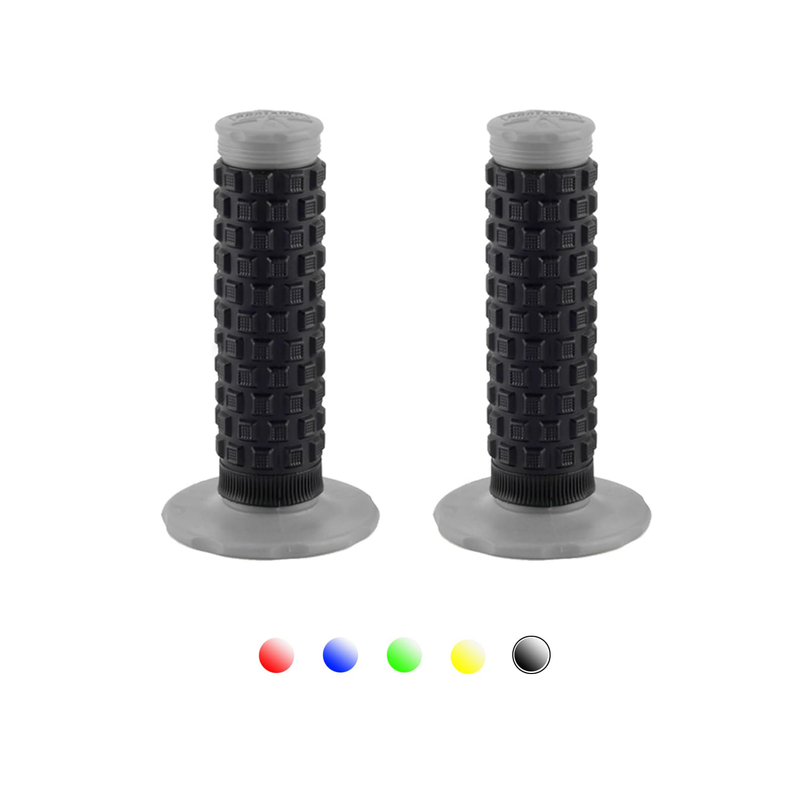 Motorcycle Grips 7/8'' Dirt Bike Grips Pillow Top Anti-Slip Advanced Rubber Grips