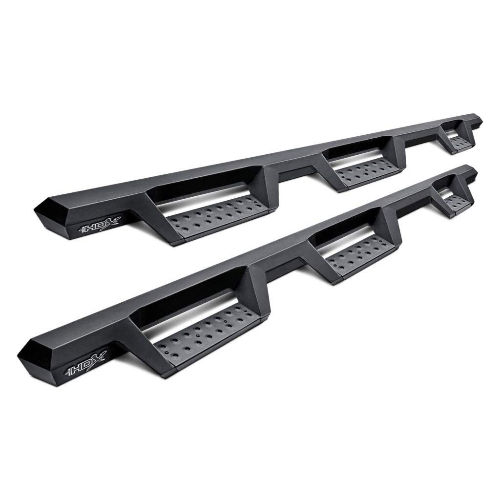 Westin 56-534775 Hdx Drop Wheel To Wheel Nerf Bars Fits 2020-2024 Silverado Sierra 2500 3500 Crew Cab 8' Bed Textured Black Pair