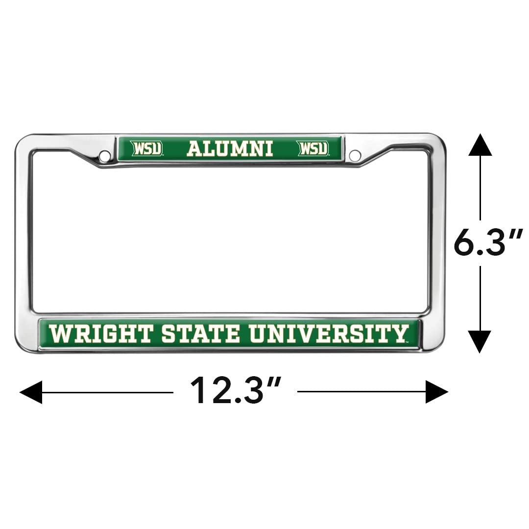 Wright State University Alumni Logo Full Size Standard License Plate Metal Frame