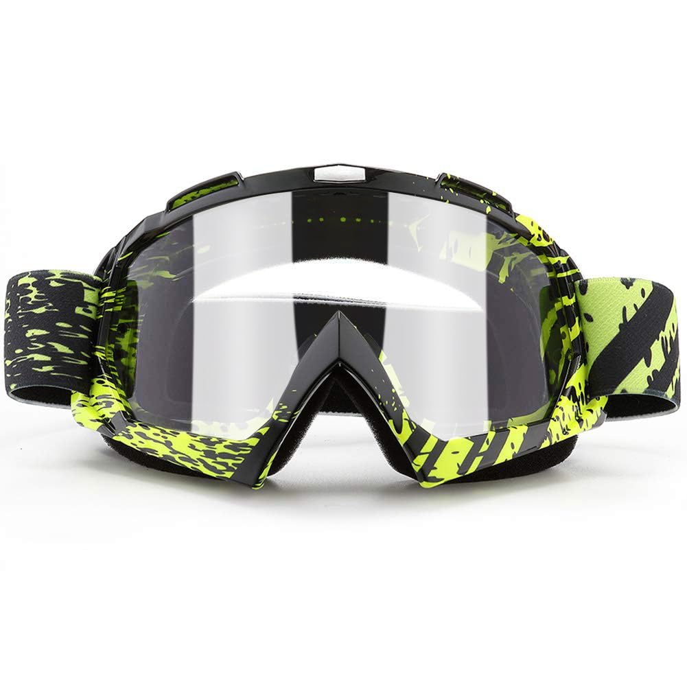 Sposune Dirt Bike Goggles Uv400 Motorcycle Motocross Riding Atv Windproof Dustproof Off Road Goggles For Adults Men Women Youth
