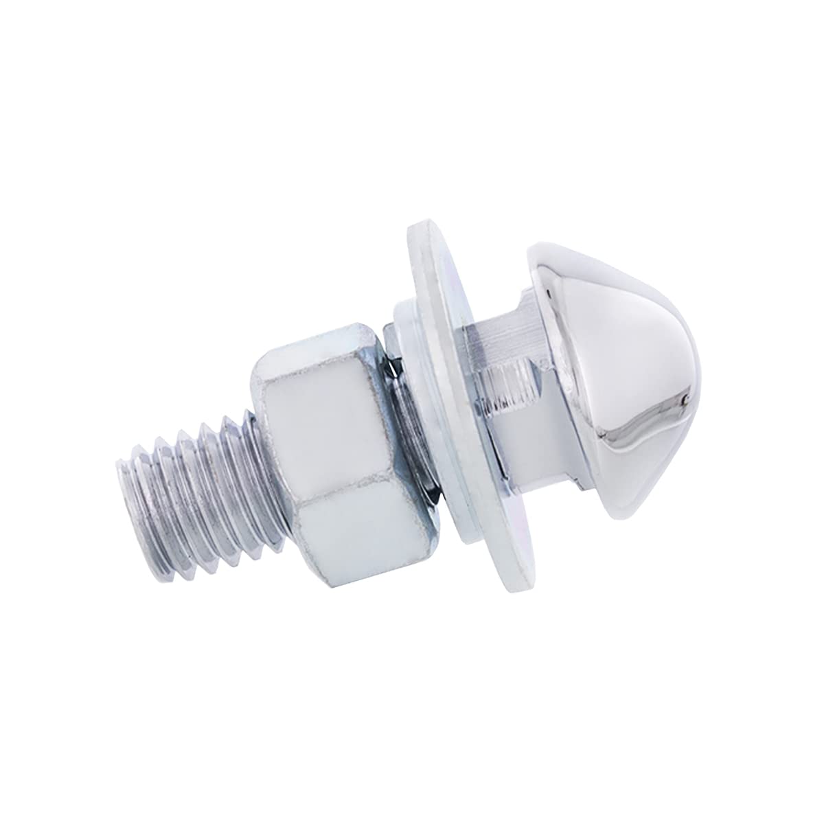 United Pacific C477204 Chrome Bumper Bolt for 1947-72 Chevy Truck, Chrome Plated, Carriage Bolt Type, Machine Cut 1/2-13    Thre