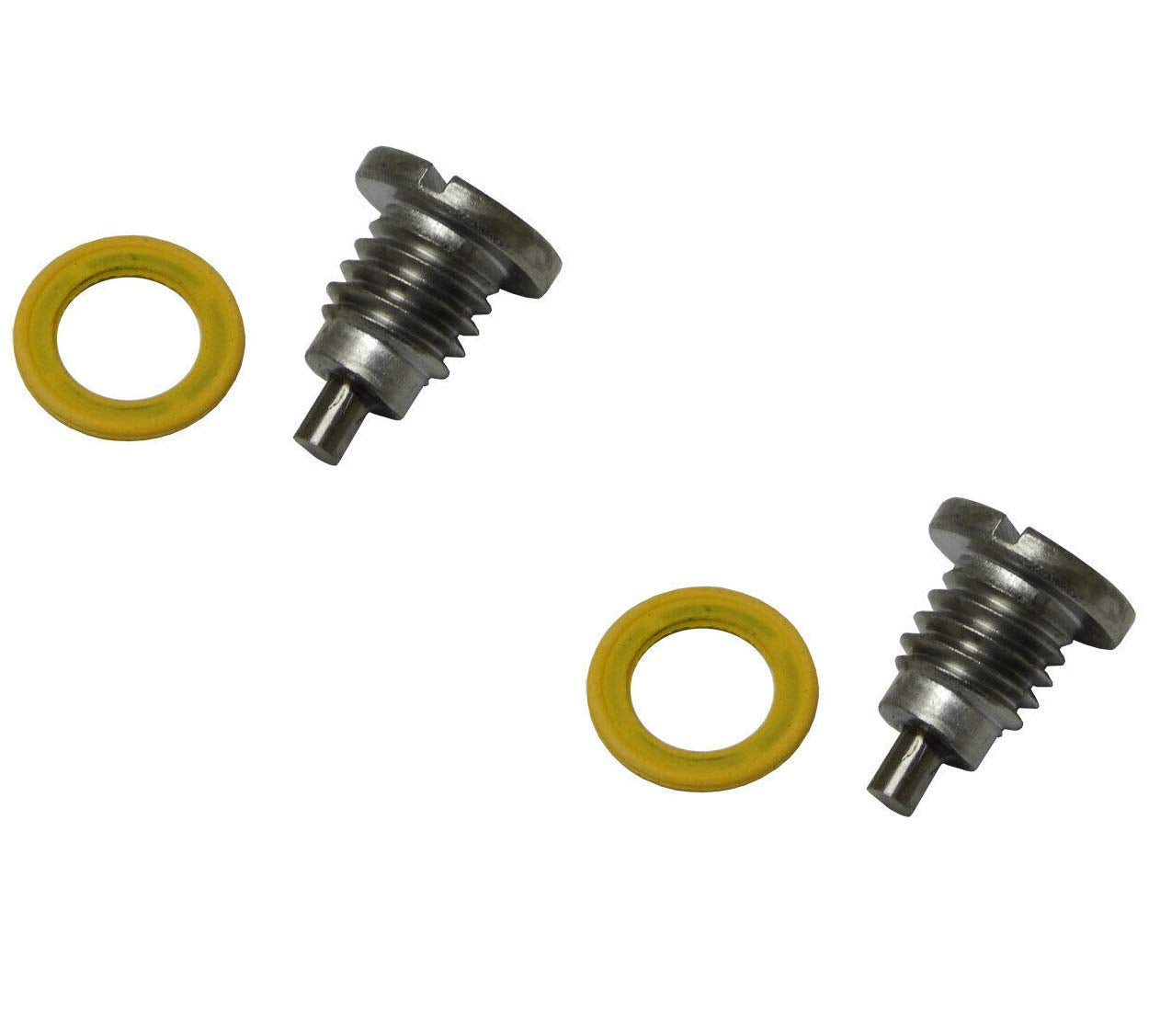 Lucasng 2 Pcs Marine Magnetic Outdrive Gear Case Drain Plug, Screw With Gasket Replace 22-8M0058389
