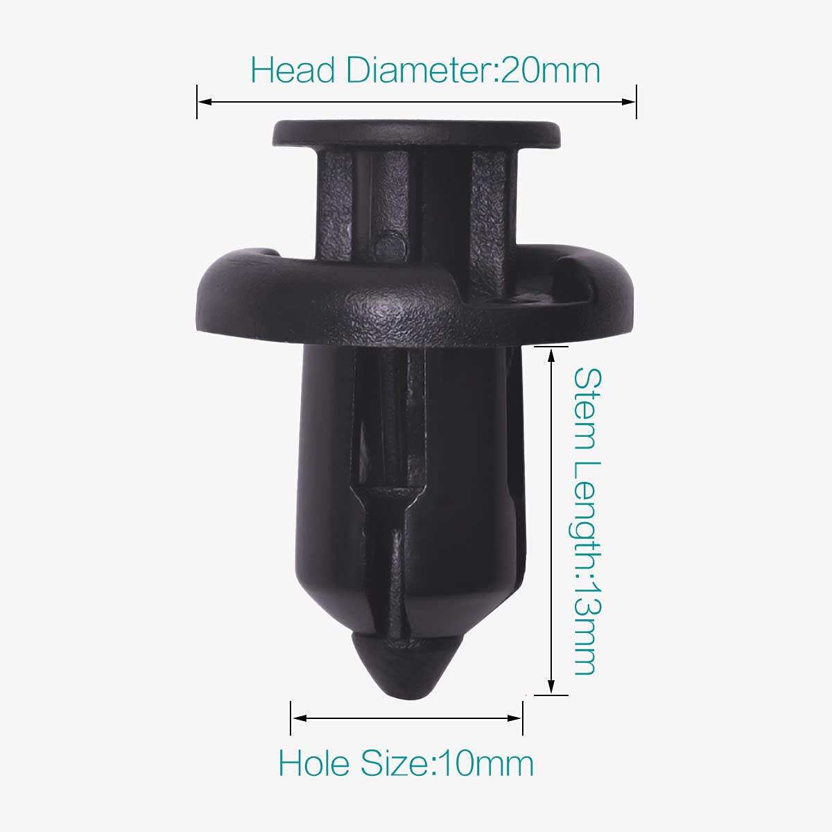 Lantee 40 Pcs Front Bumper Retainer Clips for 91503-SZ3-003 - Fit for Honda Accord Civic CRV CRX Del Sol Element Insight Odyssey