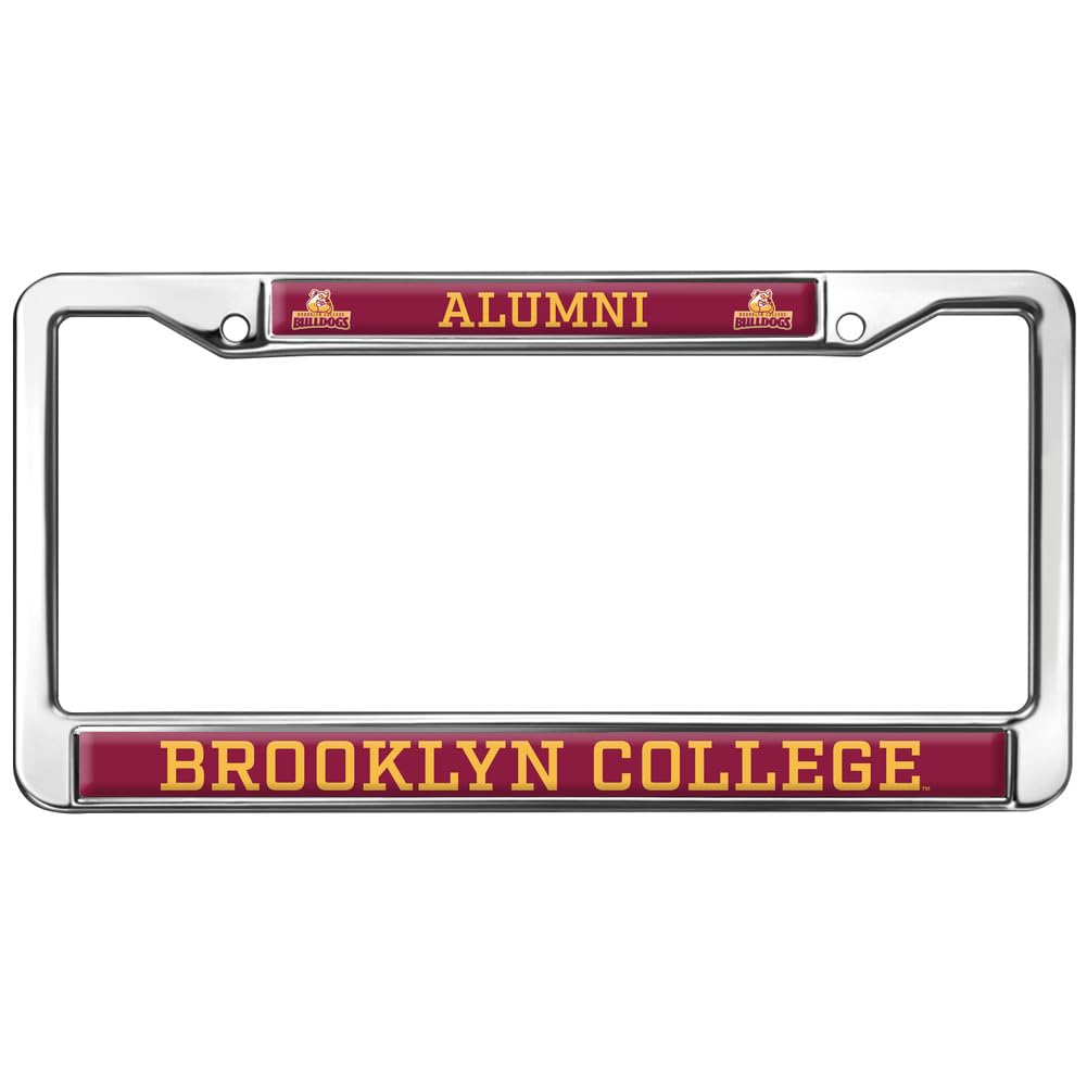 Brooklyn College Alumni Full Size Standard License Plate Metal Frame
