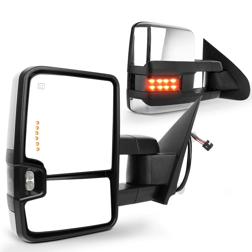 SCITOO Towing Mirror fit 2014-2018 for Chevy for Silverado/for GMC for Sierra 1500 2015-2018 for Chevy for Silverado/for GMC for
