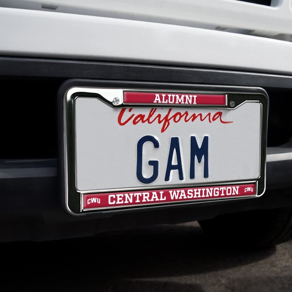 GRAPHICS & MORE Central Washington Alumni Metal License Plate Frame - Full Size, One Size