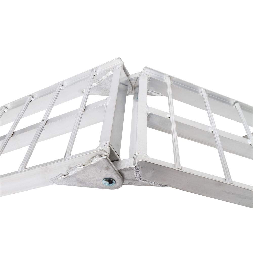 Black Widow Afl-9012 Single Runner Motorcycle Ramp – Finger-Style Lip, Rung Surface