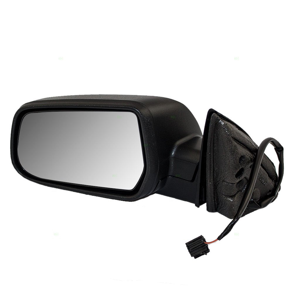 Brock Replacement Driver Side Power Mirror Textured Black Without Heat, Memory Or Spotter Glass Compatible With 2010-2014 Equino
