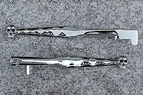 I5 Chrome Skull Front Brake & Clutch Levers For Kawasaki Vulcan En 500 Vn 800 900 2000 Classic Custom Drifter Lt