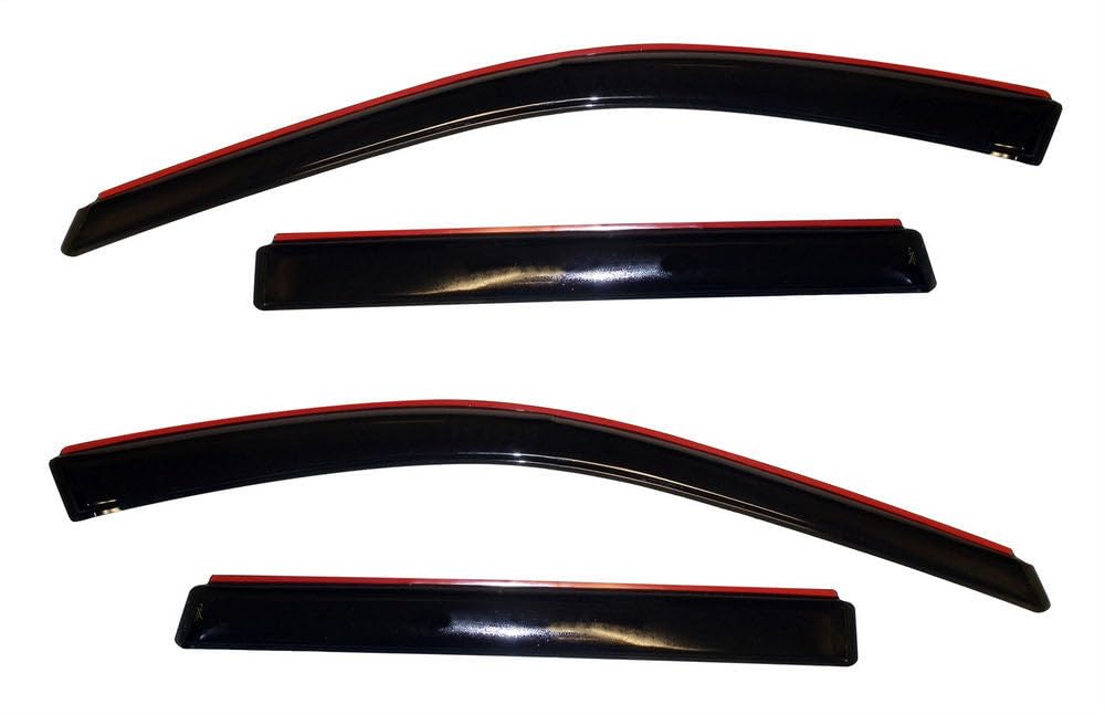 Auto Ventshade [Avs] In-Channel Ventvisor / Rain Guards | Fits 2011 - 2021 Jeep Grand Cherokee (Will Not Fit L Model)- Smoke, 4 