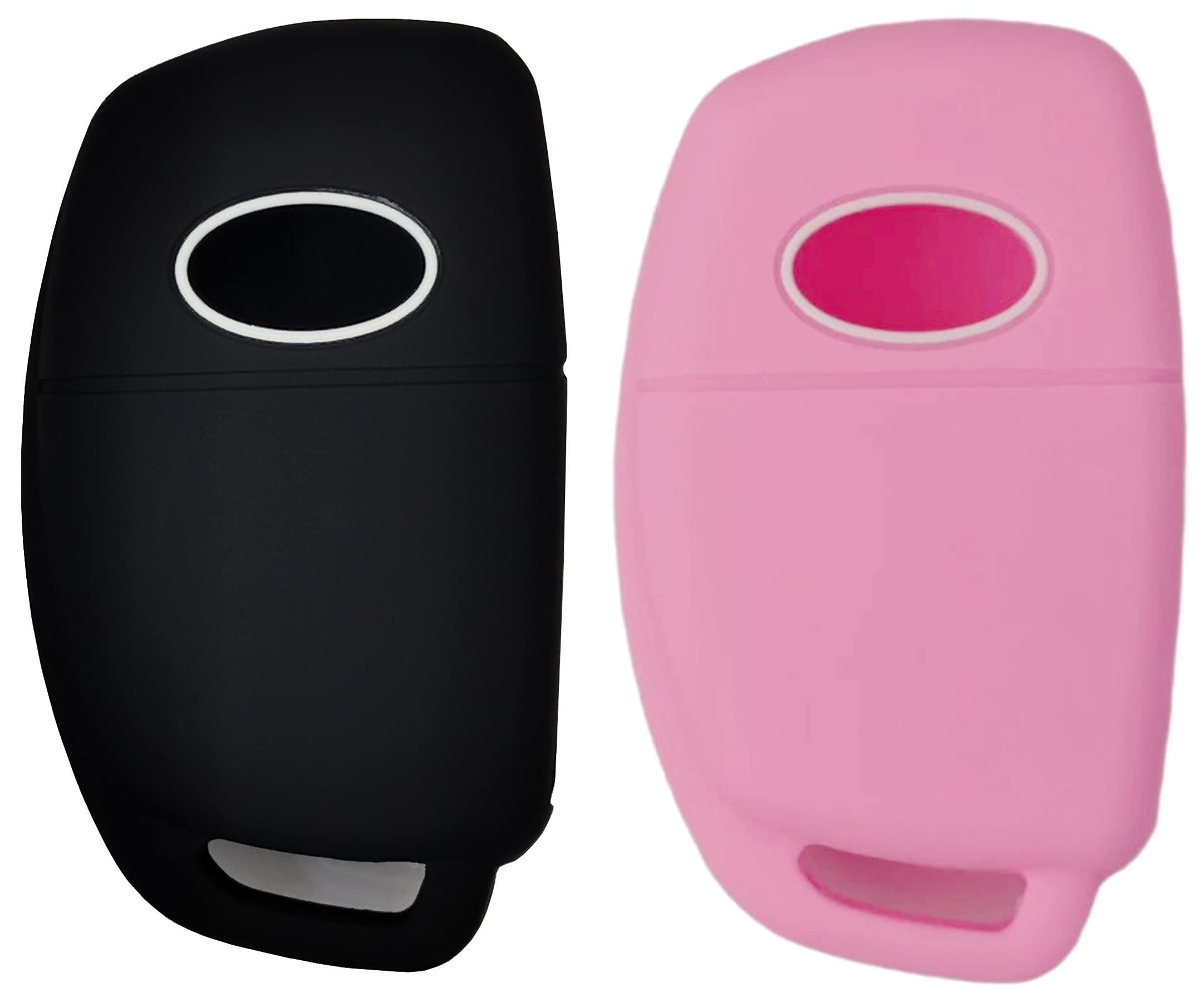 Reprotecting Silicone Rubber Key Fob Cover Compatible With 2013-2019 Hyundai Santa Fe Sport Sonata Tucson (Suitable For Buttons